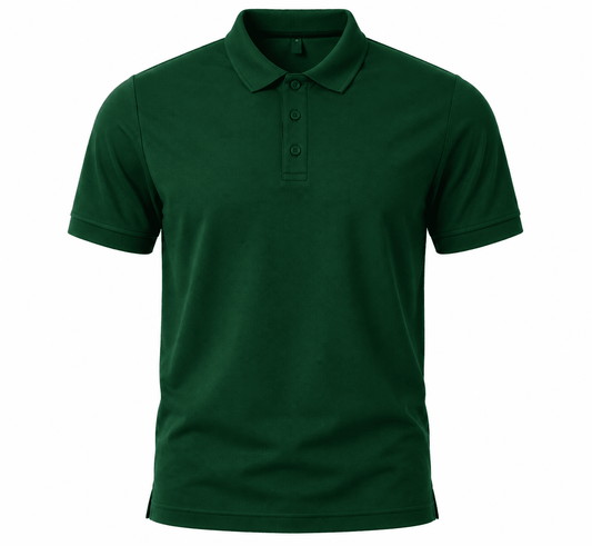 Bottle Green 280 GSM Cotton Polo T-Shirt - TEE CLUB